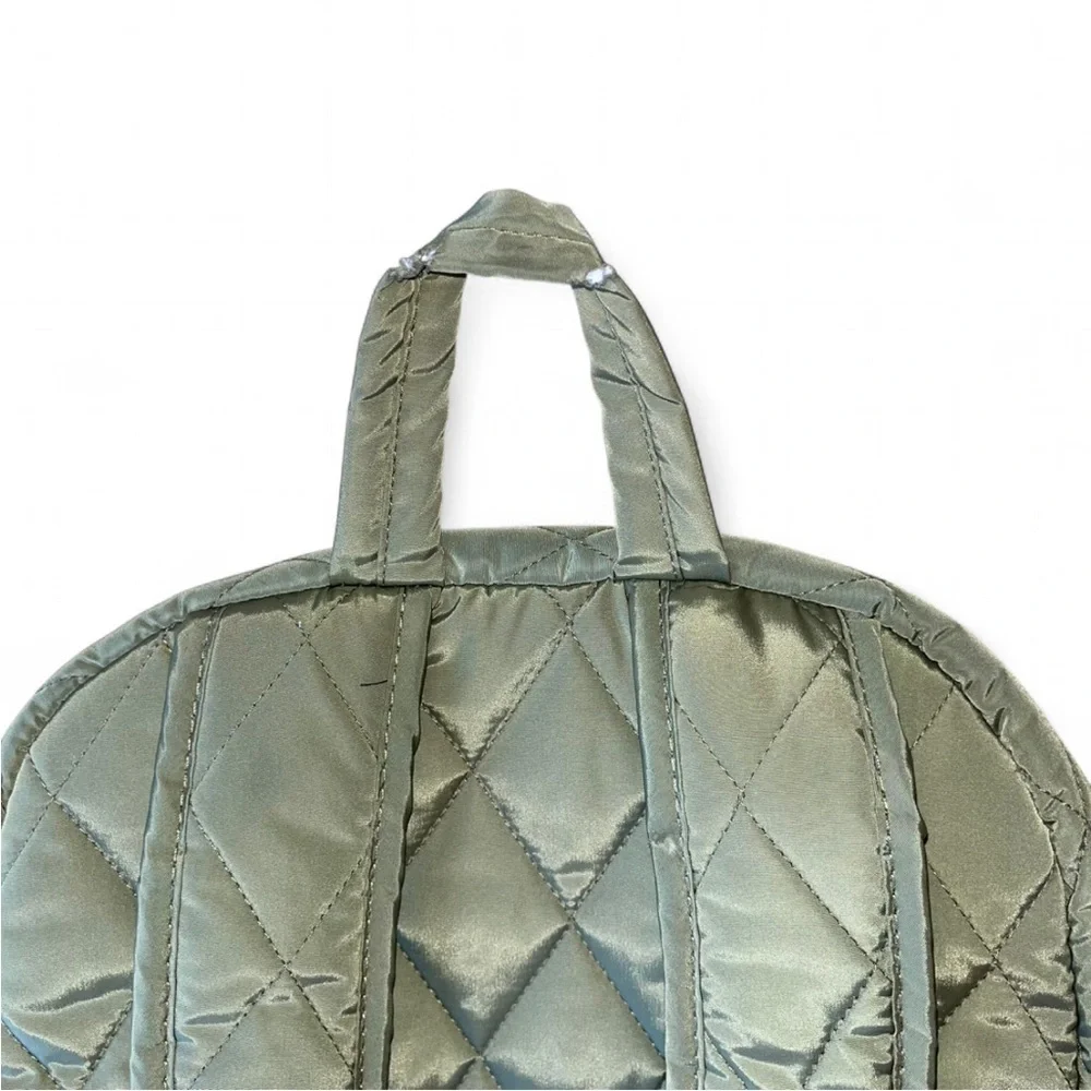 Vera Bradley Green Quilted Backpack